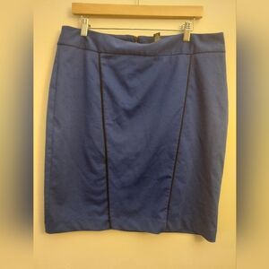 Alfani Blue Pencil Skirt Knee-Length Workwear